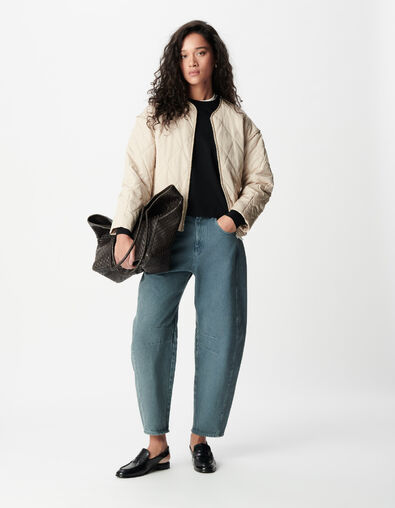 Sous-doudoune beige oversize Femme - IKKS
