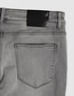 Graue POWER STRETCH Ziggy Herren R&ouml;hrenjeans-7