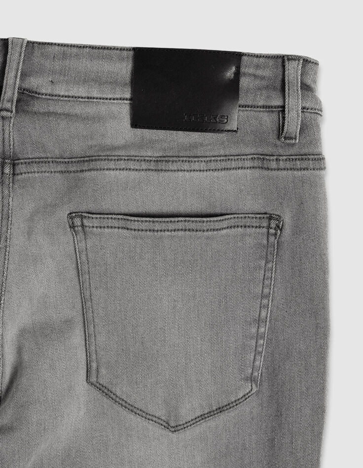Graue POWER STRETCH Ziggy Herren R&ouml;hrenjeans-7