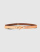Metallic leren riem koperkleur I.Code-4