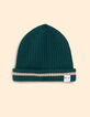 Gorro de punto canalé verde I.Code x Lafrançaise-1 Gorro de punto canalé verde I.Code x Lafrançaise-1