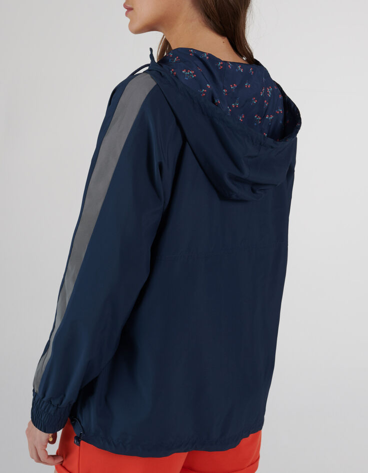 I.Code navy/rollerskate print reversible windcheater-3
