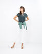 Graniet top 2 in 1 met top met bandjes I.Code -6