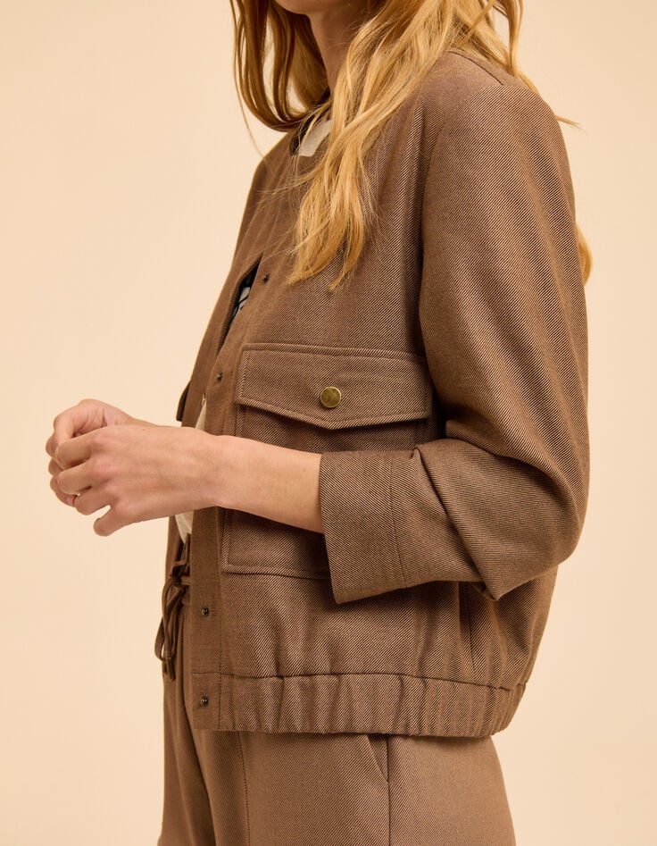 I.Code beige jacket with patch pockets-5 I.Code beige jacket with patch pockets-5