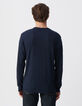 Marineblaues Herrenshirt L'Essentiel mit langen &Auml;rmeln-2