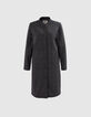 I.Code light grey check coat-5