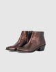 Boots terre brûlée en cuir métallisé I.Code-5