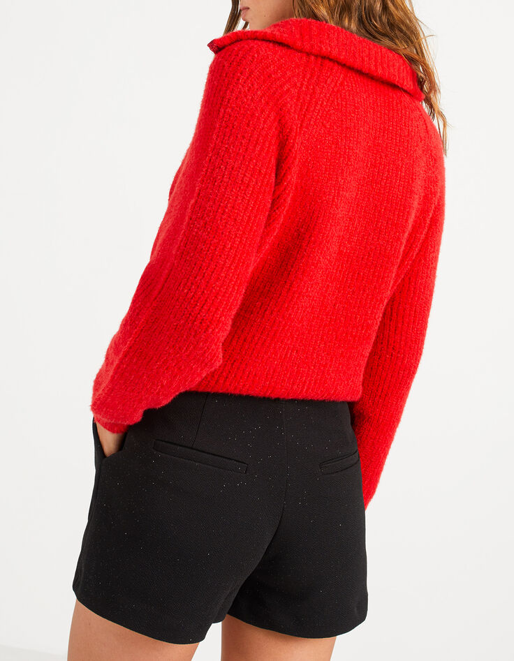 Short noir maille paillet&eacute;e I.Code-2