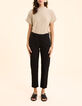 Pantalon city noir passants fantaisie I.Code-3