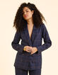 Marineblauer eleganter Blazer mit Karos I.Code-1