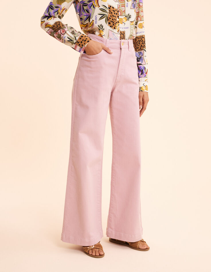 I.Code pink flare jeans-3