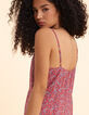 Robe fines bretelles rouge imprimé cachemire I.Code-3