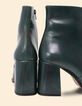I.Code night green leather boots-5