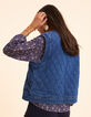Chaqueta vaquera azul acolchada sin mangas I.Code-6