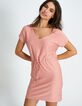 Watermeloen jurk in tricot gouden strepen I.Code-3