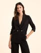 Veste de costume noire boutonnage croisé I.Code-8
