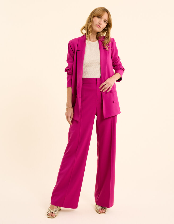 Lila zweireihige Anzugjacke I.Code-4