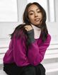 Magenta gebreide trui met twists I.Code x Lafrançaise-8