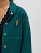 Veste en jean émeraude I.Code-4