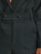 I.Code midnight green checkered suit pants-3