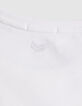 Wei&szlig;es T-Shirt Damen mit Fischgr&auml;ten-Stickerei-6