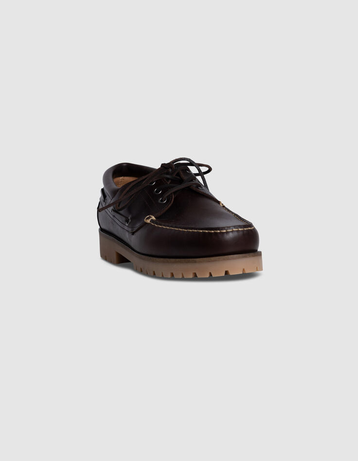 Herren Bootsschuhe aus braunem Leder-2