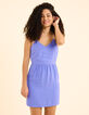 Robe bleue bretelles tressées à nouer dos I.Code-3