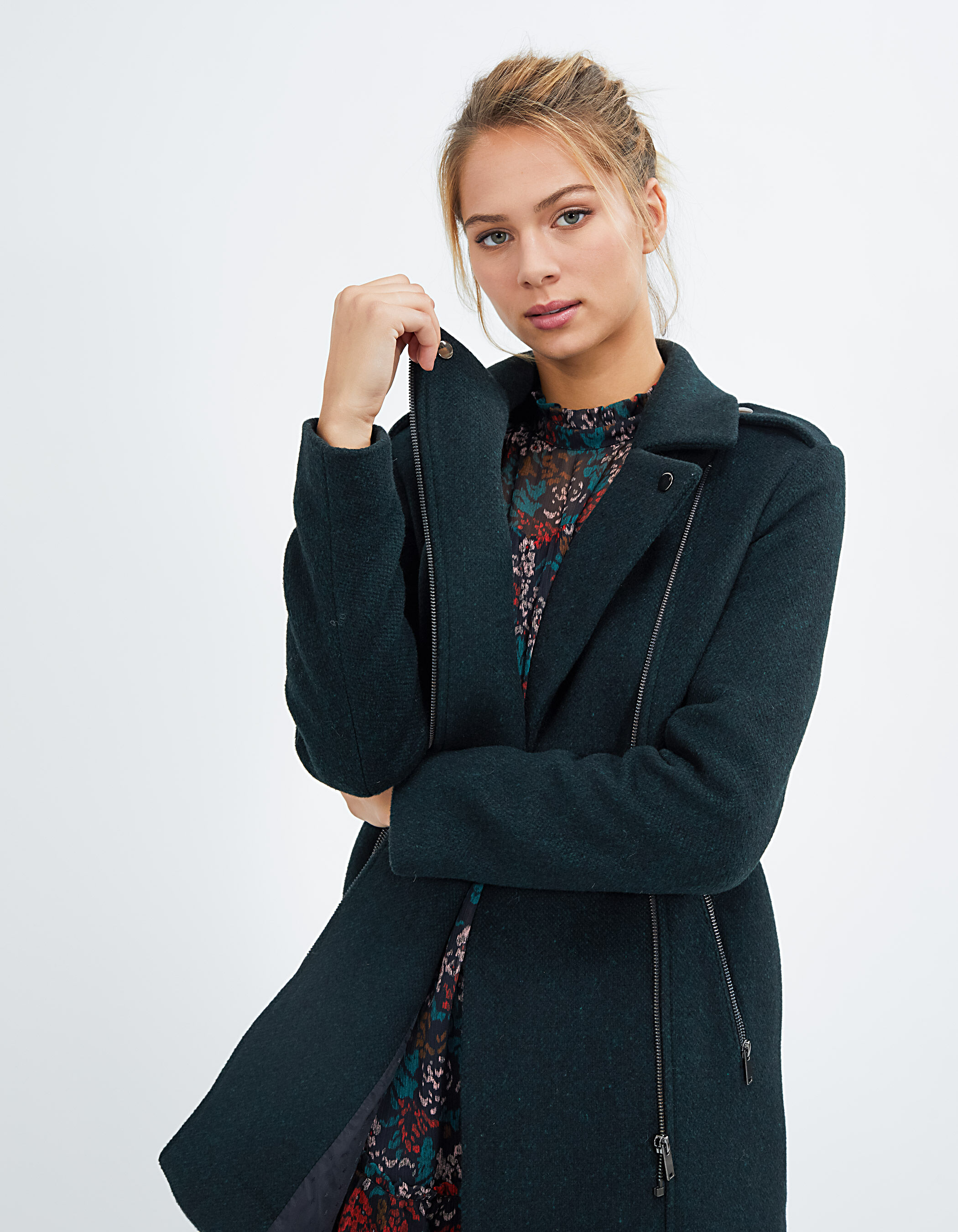Manteau sale vert esprit