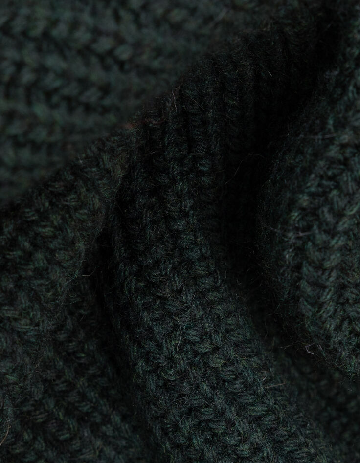 Pull camionneur vert tricot fantaisie I.Code-8
