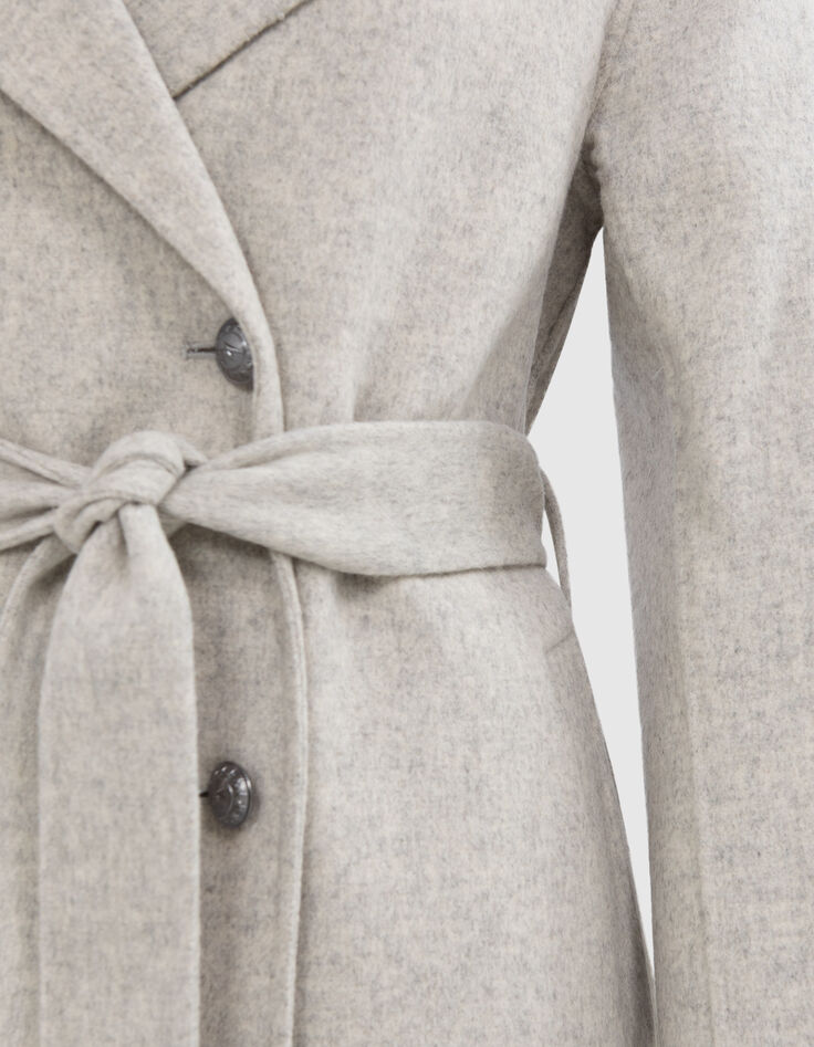 Hell maulwurfbrauner Damen-Trenchcoat-4