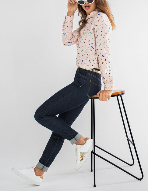 Jean slim brut taille haute I.Code