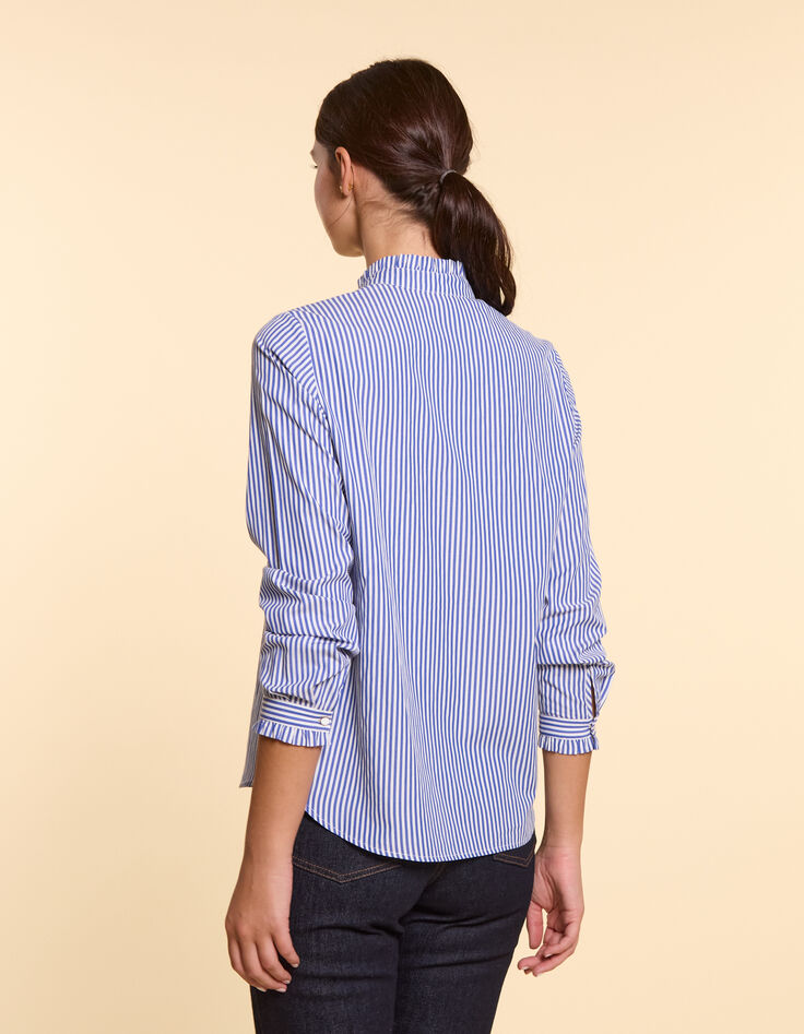 I.Code authentic blue striped shirt-4