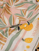Square camel scarf with leaf and banana print and I.Code message-6