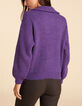 Dark purple gebreide schipperstrui I.Code-3 Dark purple gebreide schipperstrui I.Code-3