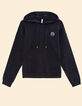 I.Code black lurex knit hoodie-6