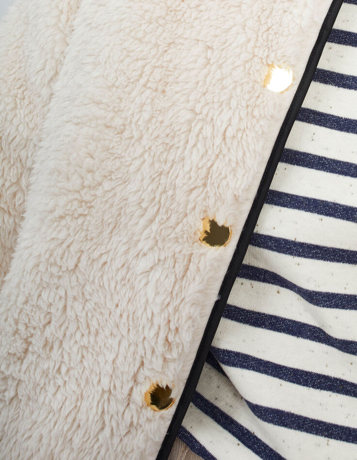 Doudoune r&eacute;versible copper et Sherpa &eacute;cru I.Code-4