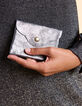 I.Code iridescent grey leather mini clutch bag-1