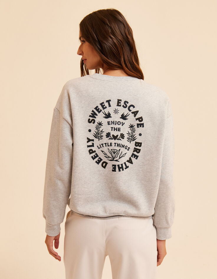Sweat gris molleton maxi visuel dos I.Code-3
