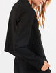 Veste noire carreaux bleus esprit motard I.Code-2