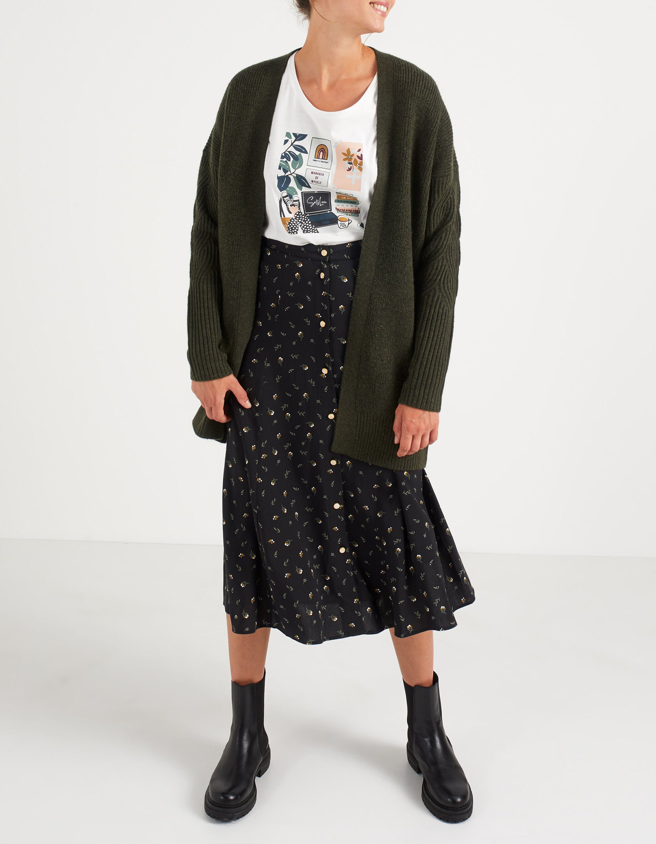 Cardigan mi long on sale