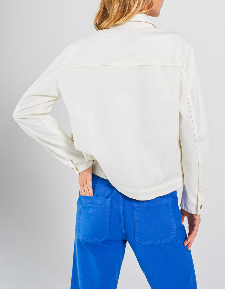 Ecru jeansjasje goudkleurige pin I.Code-2