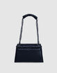 THE 1. Tasche schwarz gestepptes Leder Gr&ouml;&szlig;e M Damen-3