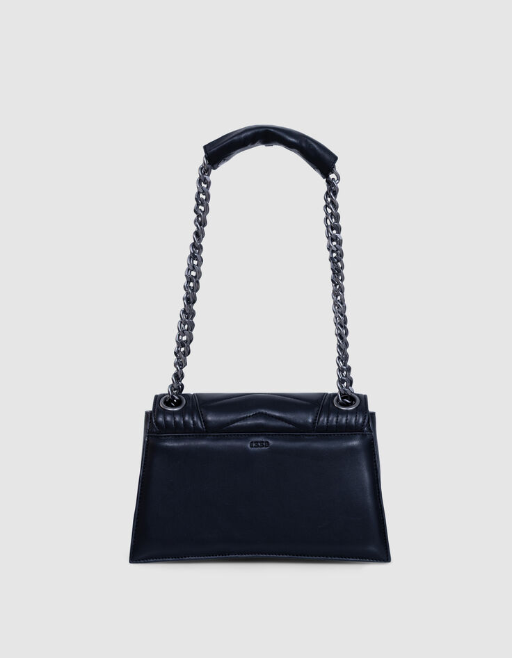 THE 1. Tasche schwarz gestepptes Leder Gr&ouml;&szlig;e M Damen-3