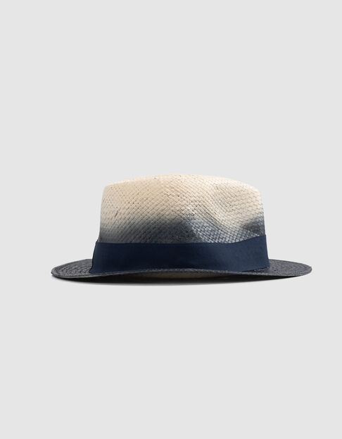 Deep dye effect beige and navy hat for boy - IKKS
