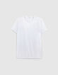 Wei&szlig;es Herren-T-Shirt aus Baumwollmodal-5
