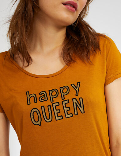 Tee-shirt ambre Happy Queen I.Code