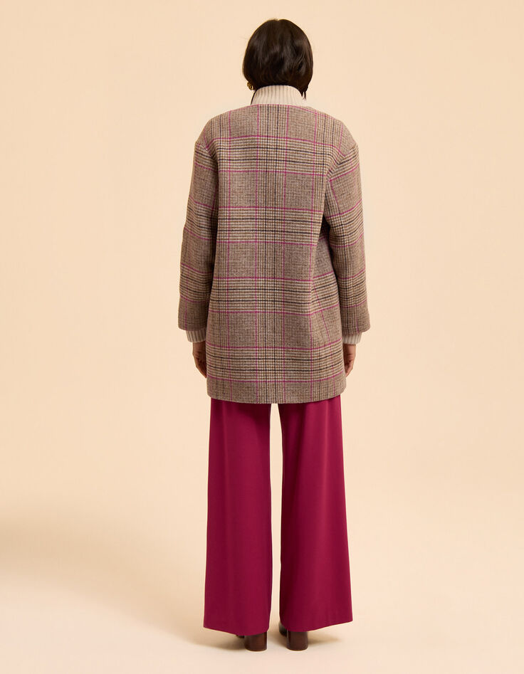 Camelbrauner Mantel mit Karos I.Code-4