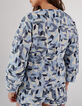 Chaqueta cobalto jacquard gráfico I.Code-2