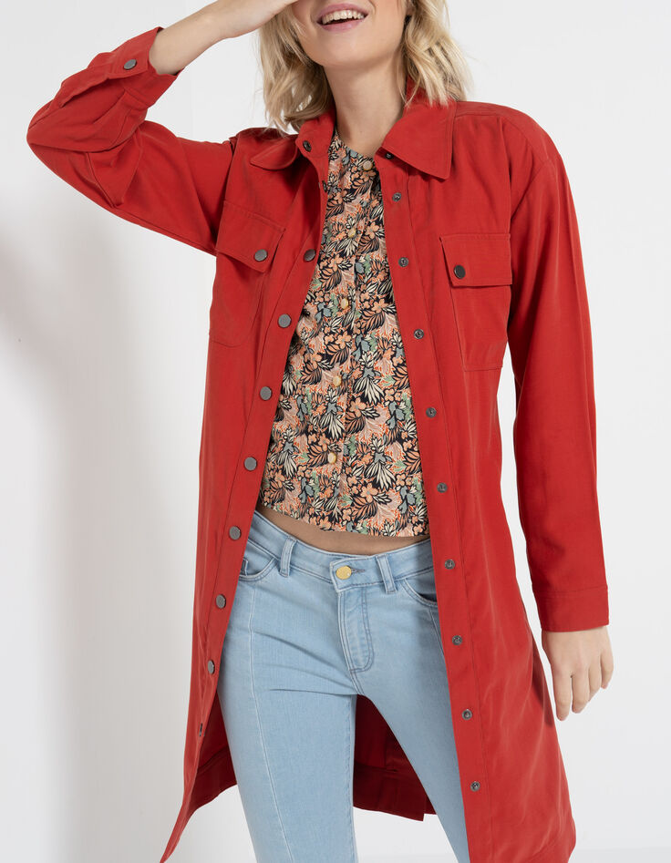 Soepele trench terracotta I.Code-1