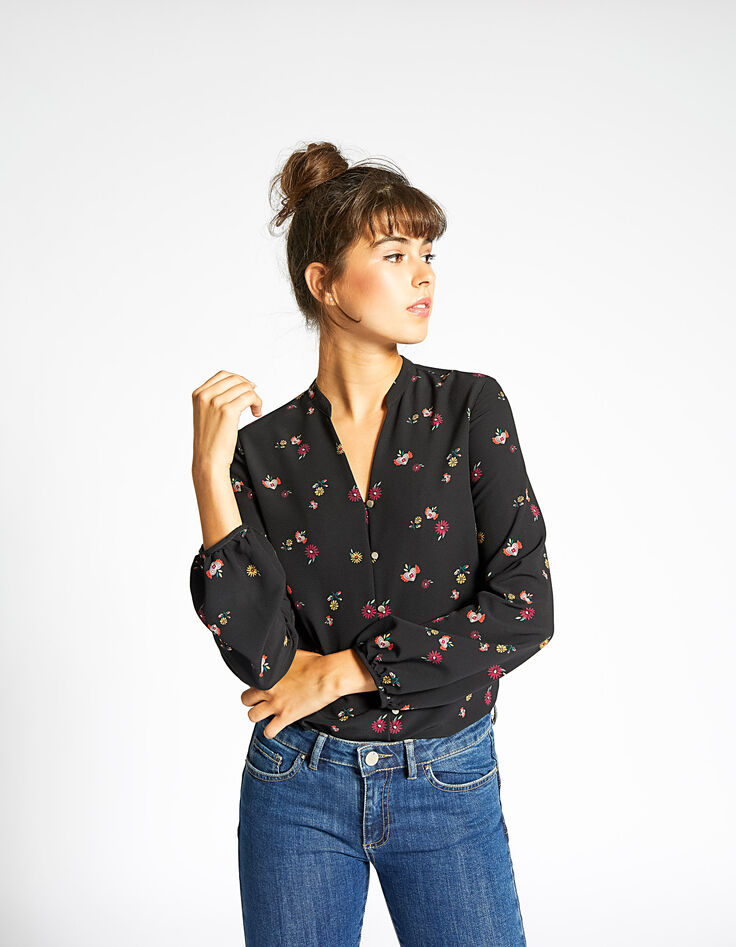 Top I.Code mit Blumen-2